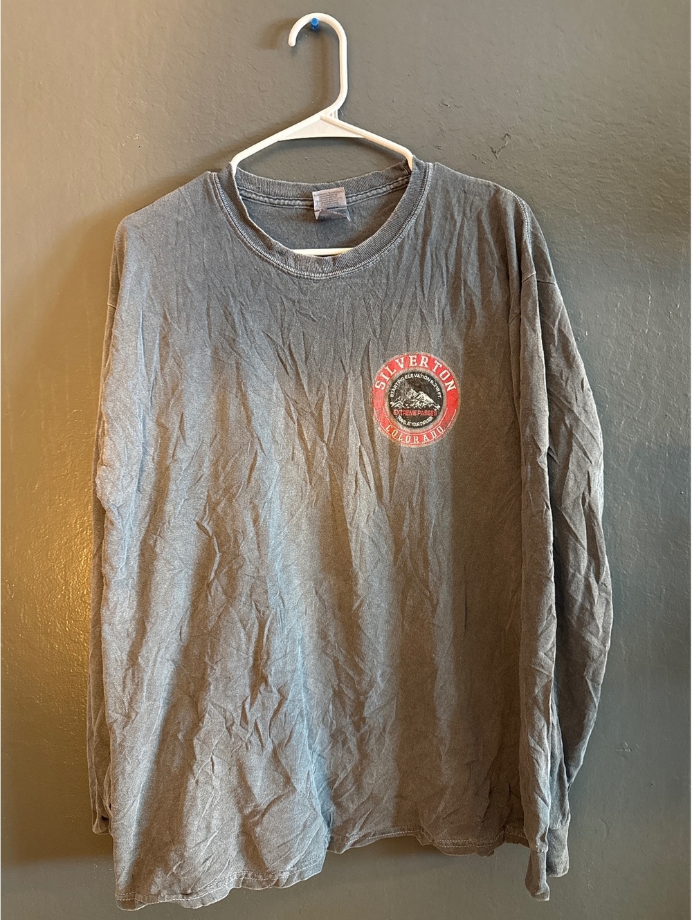 Gildan Ultra Cotton Long Sleeve T-Shirt Silverton Colorado Graphic